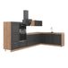 Vicco Cuisine d'angle Fame-Line Anthracite campagne/Chêne doré 347x207 cm