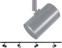 Highlight - Railsysteem Trackline 150 cm + 4 cilinder spots zwart