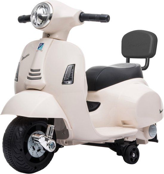 Eco Toys Elektrische Vespa Scooter - Wit - 18+ maanden