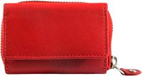 JUST Unisex Portemonnee RFID-bescherming Leer Rood