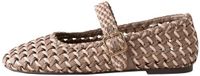 Next - Dames - Forever Comfort® geweven Mary-Jane-ballerina's - Bruin