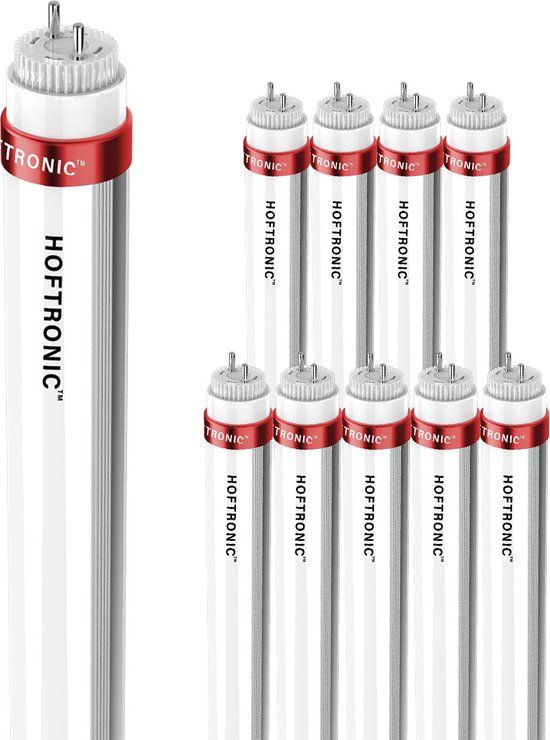 HOFTRONIC 10x LED TL Buis 150cm - T8 G13 Fitting - 30W 5250 lumen - 6000K daglicht wit
