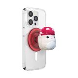 PopSockets Ronde telefoongreep compatibel met MagSafe, inclusief adapterring, telefoonhouder, compatibel met draadloos opladen, Squishmallows - Malcolm