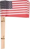 Merkloos / Sans marque Haza-Witbaard Zwaaivlaggetjes - Amerikaanse vlag - 50 stuks