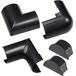 D-Line CLOAP5025B Maxi kabelgoot klik accessoireset, verbind meerdere lengtes 50x25 mm kabelgoot, kabel afdekken, kabelmanagement - 5-delig accessoireset elektrische kabelgootset