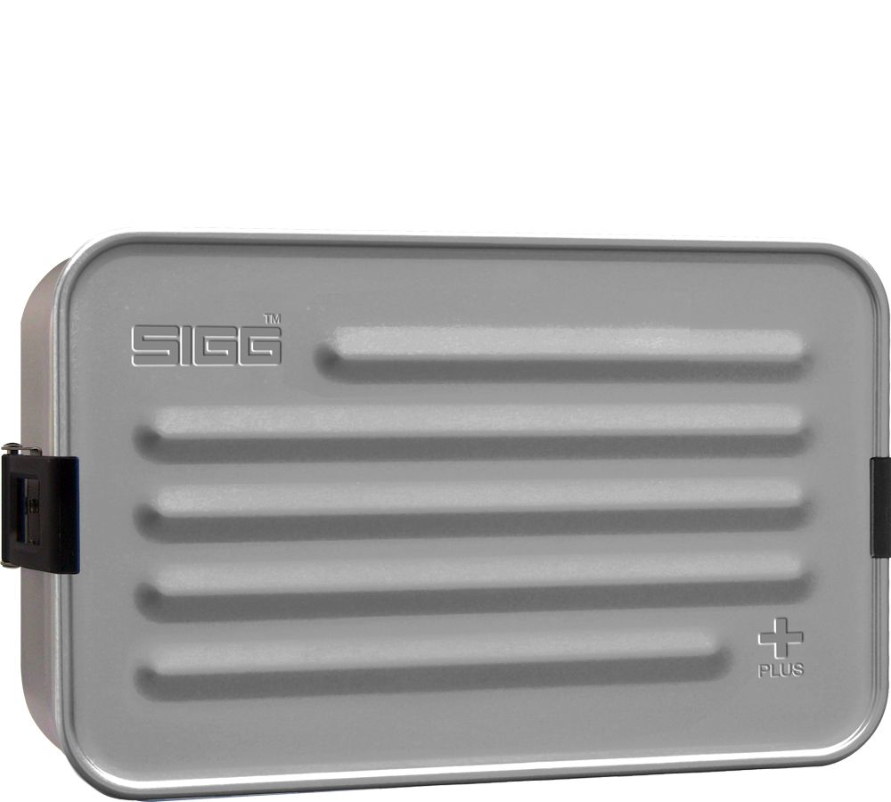 SIGG Brooddoos Plus L - Aluminium - Zwart/Grijs