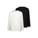 Vingino longsleeves - wit/zwart (set van 2)