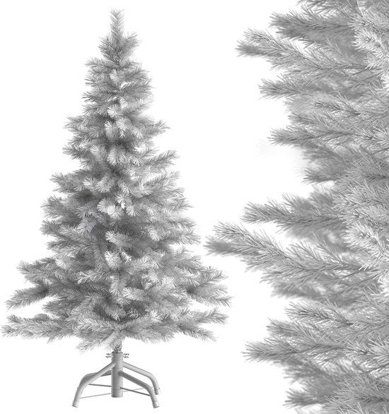 Casaria Kerstboom PVC - Metalen Voet - 180 cm Wit