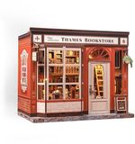 CuteBee Miniatuurhuisje - Modelbouw - Modelbouwpakket - 3D Houten Puzzel - DIY Bouwpakket Volwassenen - Constructiespeelgoed - Thames Bookstore