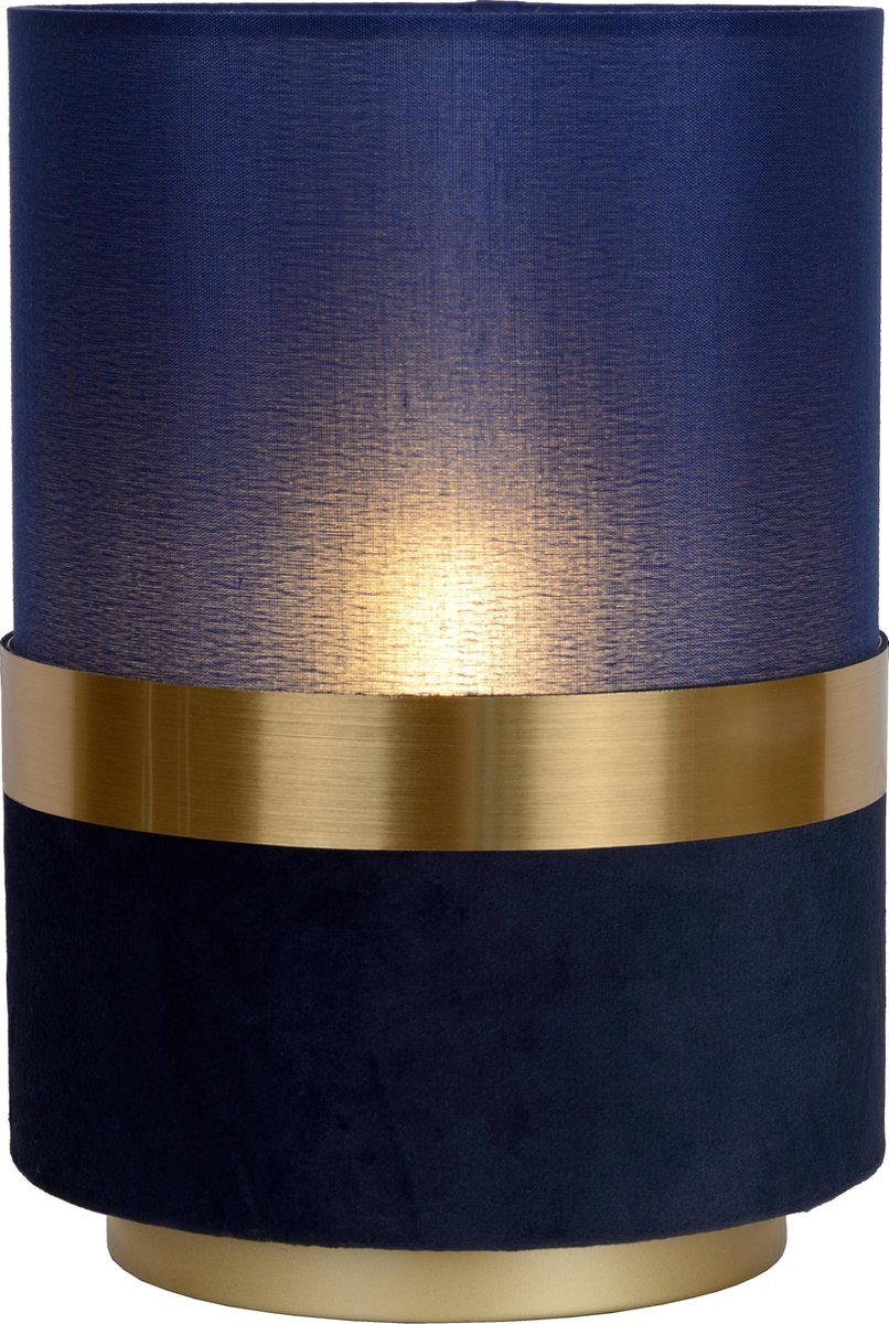 Lucide EXTRAVAGANZA TUSSE Tafellamp - Ø 15 cm - 1xE14 - Blauw