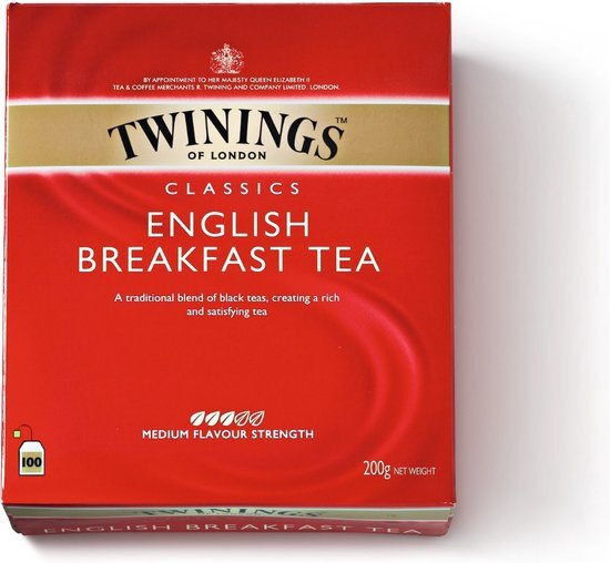 Twinings English breakfast tag 100 ST
