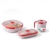 Snips 3-delige Magnetron-kookset, Made in Italy | Inclusief 2 l-stomer, eierkoker, omeletmaker en 0,7 l-soepbeker