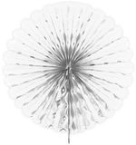 Folat Witte honeycomb waaier - 45cm - 60361