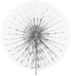Folat Witte honeycomb waaier - 45cm - 60361