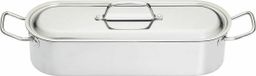 KitchenCraft RVS Vispan Met Inzet Pocheerder 45cm - Zilver
