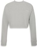 Calvin Klein Underwear - Dames Trui - Katoen - Maat XL - Korte mouw - Grijs