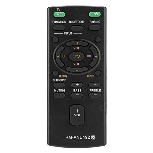 Heayzoki Soundbar-afstandsbediening voor Sony, vervangende RM-ANU192-afstandsbediening voor Sony Sound Bar SACT60BT SS-WCT60 SSWCT60 HT-CT60BT HTCT60BT SA-CT60BT HTCT60 HT-CT60 HTCT60BT HT-CT60BT SACT60 SA-CT6