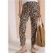 Icecat Pantalon slim fit met losse pasvorm en luipaardprint
