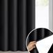 Eurofirany 460779 Sheer Black Polyester Grommet Curtain 1400 x 2500 mm