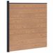 vidaXL Hekset 175 x 186 cm WPC en Aluminium Bruin