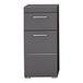 Trendteam smart living badkamer commode commode kast Ainzi, 37 x 79 x 31 cm, grijs/Agave hoogglans