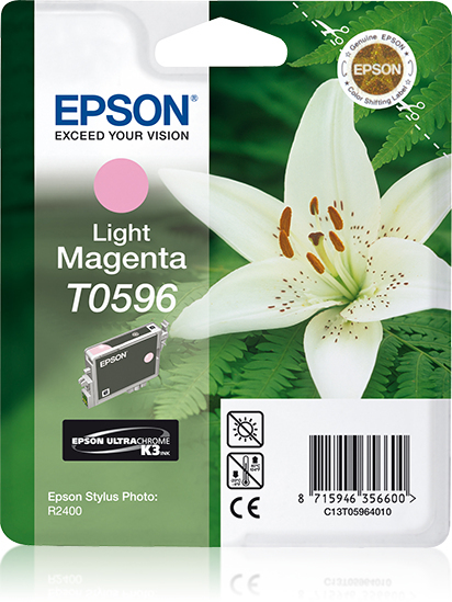 Epson inktpatroon Light Magenta T0596 Ultra Chrome K3