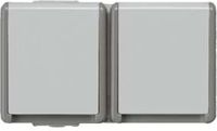 Siemens 5UB4722 Wandcontactdoos met randaarde Delta Grijs Schakelmateriaal 1 stuk(s)