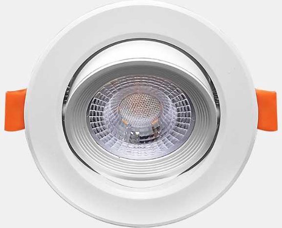 JL - 4.9W SMD LED Inbouwspot rond 4000K 370 lumen inbouwdiameter