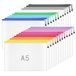 Plastic Portefeuilles A5-24 Stuks Plastic Mappen Document Portefeuilles A5 Ziplock Zakken Zakken met Rits Tas voor School, Kantoor, Thuis