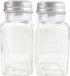 Set de 2x salières et poivrières - Verre - 4 x 9 cm - Transparent