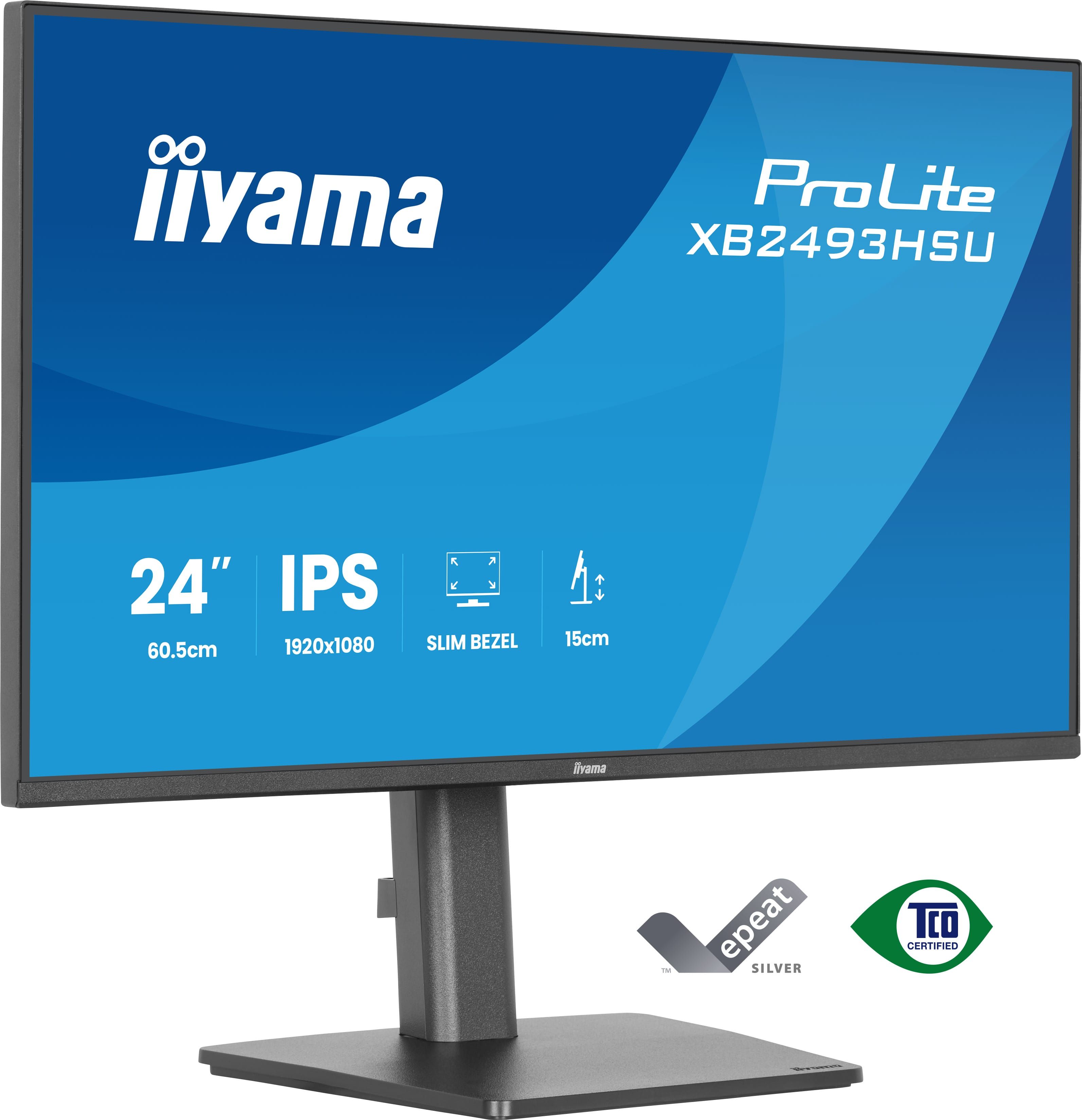 iiyama ProLite XB2493HSU-B1 computer monitor 60,5 cm (23.8") Full HD LED Zwart