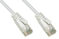 LINK LK6U015WS netwerkkabel CAT 6 niet afgeschermd UTP kleur wit HALOGENFREE MT 1,5 SLIM