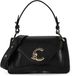 COCCINELLE Leren schoudertas handtas C-Me Handbag Grained Leather Noir zwart