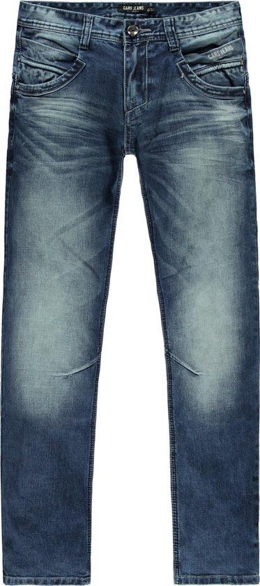Cars Jeans BLACKSTAR Tapered Fit Heren - Stone Albany Wash - Maat 36/32