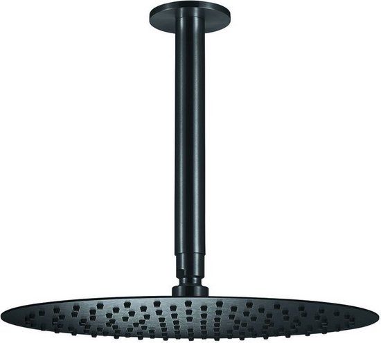 Qisani Flow hoofddouche 30 cm Gun Metal Zwart