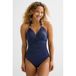 BEACHWAVE corrigerend halter badpak met lurex donkerblauw