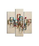 Homemania Wandbord, 3-delig, geometrisch, meerkleurig, MDF, 57 x 0,3 x 60 cm