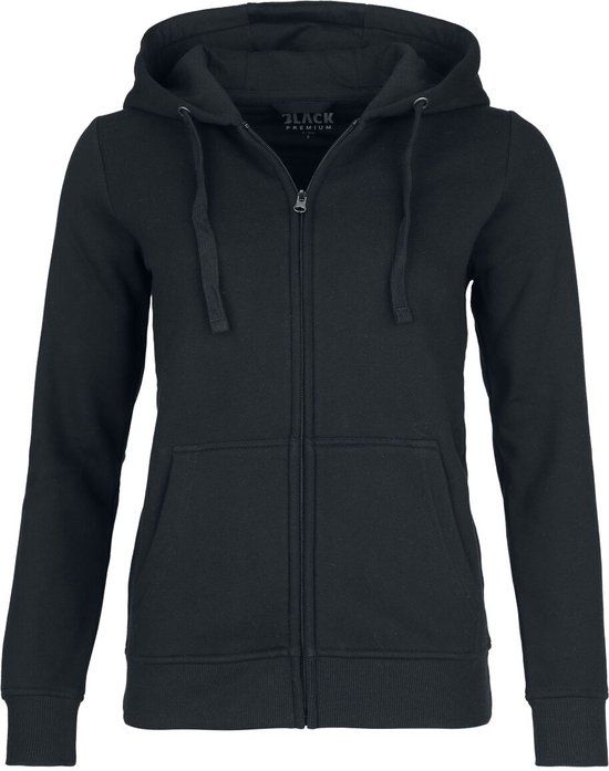 Black Premium by EMP Zwarte hoodie van hoogwaardige stof met kangoeroezak - Dames - L