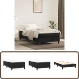 vidaXL Boxspringbedframe, zwart, 90x190 cm, fluweel
