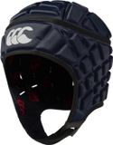 Canterbury Raze Rugbyhelm, uniseks, scrumpet, volledige afdekking, kinbescherming, zachte rand, gaten ontworpen voor gemakkelijke ventilatie, schuimvulling, marineblauw, S
