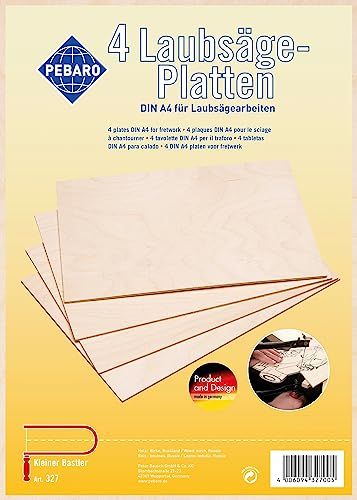 Pebaro 327-4 multiplex platen voor figuurzagen DIN A4