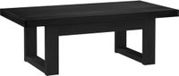 vidaXL Salontafel NOAIN Zwart 119 x 60 x 40 cm Massief grenenhout