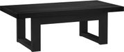 vidaXL Salontafel NOAIN Zwart 119 x 60 x 40 cm Massief grenenhout