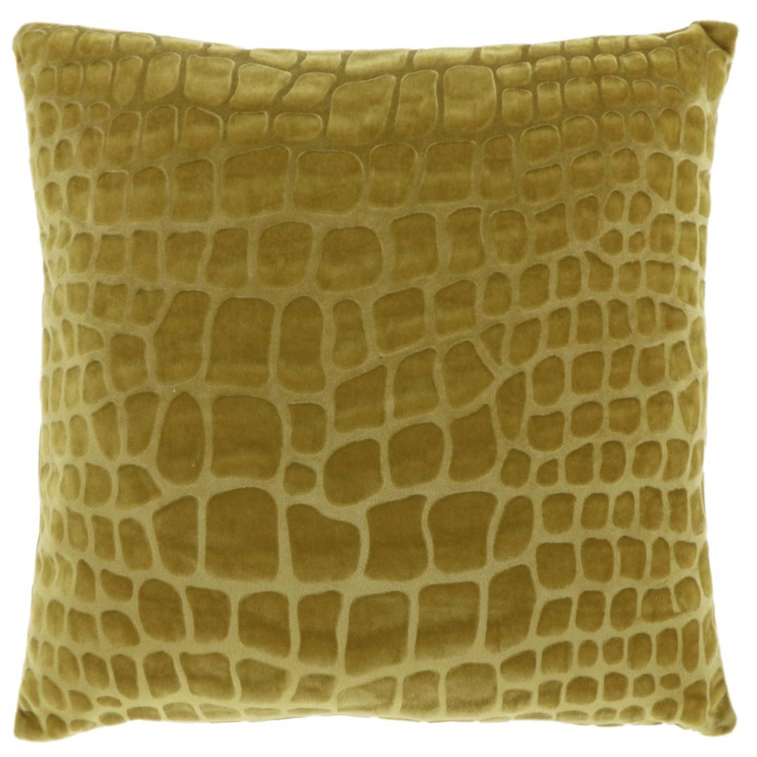Unique Living Nanou Kussen - 45x45 cm - Moss Green - Polyester