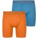 FALKE Daily Comfort Long Leg Colour 2-Pack ademend katoen Multipack Broek van onderlaag heren veelkleurig - maat M