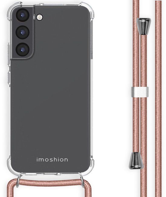 imoshion Hoesje - Geschikt voor Samsung Galaxy S22 Plus - Backcover met koord - Rosé Goud
