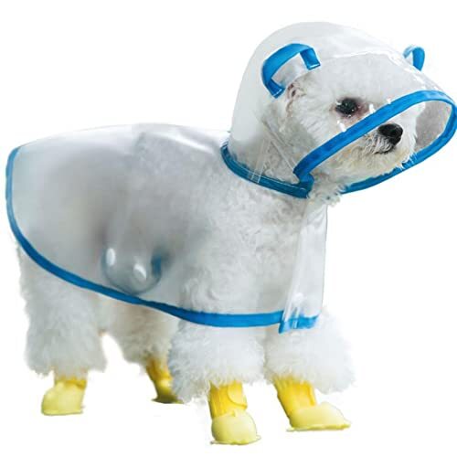 JRKJ Hond regenjassen huisdier kleding poncho mode kleding honden kleine kostuum schattige waterdichte hond jas