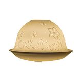 Nordic Light Theelichthouder, set schaduw en bord, bijen en bloemen wonen, eettafel, woondecoratie accessoires-porselein-één maat, wit patroon