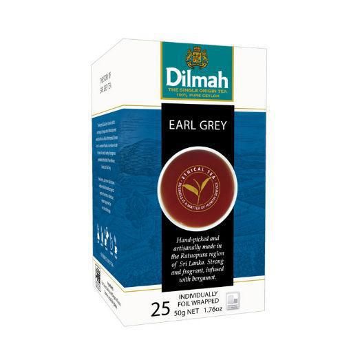 Dilmah Earlgrey Thee Zakjes 25st