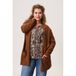 Miss Etam Plus lang vest bruin